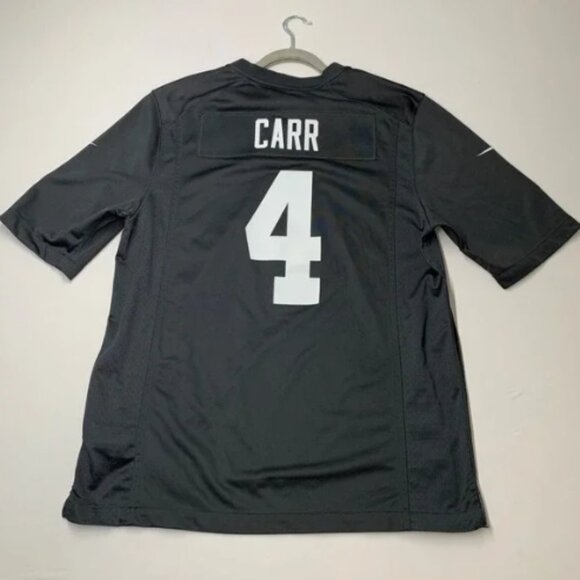 Men Large Black   Derek Carr #4 On Field - Picture 4 of 7